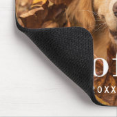 Wof | Foto van uw hond en een pooafdrukken Muismat (Hoek)