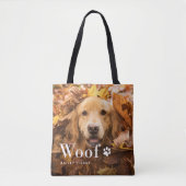 Wof | Foto's van uw hond en een pooafdrukken Tote Bag (Voorkant)
