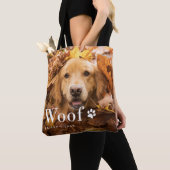 Wof | Foto's van uw hond en een pooafdrukken Tote Bag (Dichtbij)