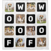 Wof Gepersonaliseerd Hondenliefhebber Foto collage Douchegordijn (Voorkant)