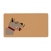 Wof hond etiket (Voorkant)