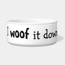 Wof it down Dog Bowl
