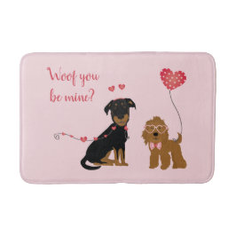 Wof jij bent mijn Valentijn Honden Badmat