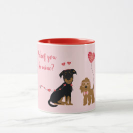 Wof jij bent mijn Valentijn Honden Mok