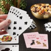 Wof jij bent mijn Valentijn Honden Pokerkaarten (Insitu)