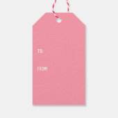 Wof jij een mijne hond-gezichtspatroon bent cadeaulabel (Achterkant)