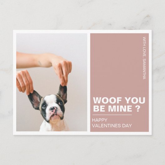 Wof jij mij bent | Valentijnse Dog Briefkaart (Voorkant)