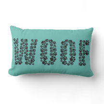 Wof-/liefdesschilderafdrukken Lumbar Pillow