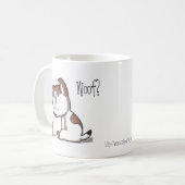 Wof? Meauw! Kat en Puppy Mok! Koffiemok (Voorkant links)