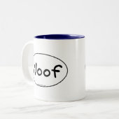 Wof-Mok Tweekleurige Koffiemok (Voorkant links)