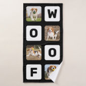 Wof Persoonlijke foto-inkuilet Lover Dog Badhanddoek (Badhanddoek)