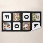 Wof Persoonlijke foto-inkuilet Lover Dog Badhanddoek (Badhanddoek)