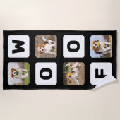 Wof Persoonlijke foto-inkuilet Lover Dog Strandlaken (Voorkant)