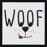 Wof. Pet Lovers Cute Puppy Dog Cartoon Gift Imitatie Canvas Print<br><div class="desc">Zijn en zijn schattige grappige tekst, "WOOF" grafische kunst met een leuke cartoon puppy dog illustratie. Het perfecte hete cadeau voor alle huiseigenaars en kanijnliefhebbers. Beste cadeau om je liefde voor de beste vriend van het man te shows met dit unieke nieuwigheidsontwerp voor mannen, vrouwen, tieners, jongeren en kinderen. Alleen...</div>