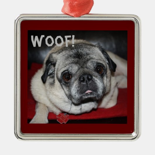 Wof, Pug Ornament (Voorkant)