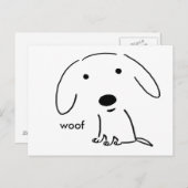 Wof Puppy Briefkaart (Voorkant / Achterkant)