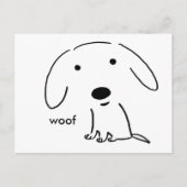 Wof Puppy Briefkaart (Voorkant)