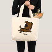 Wof Puppy Joy Canvas tas (Voorkant (product))