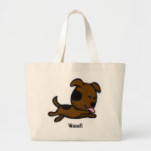 Wof Puppy Joy Canvas tas (Voorkant)