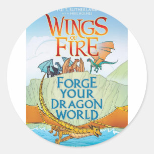 WOF smeden je eigen Drakenwereld Ronde Sticker