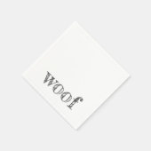 Wof typografie hondenliefhebber nieuwe blaffende p servet (Hoek)