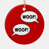 Wof Wof Keramisch Ornament (Voorkant)