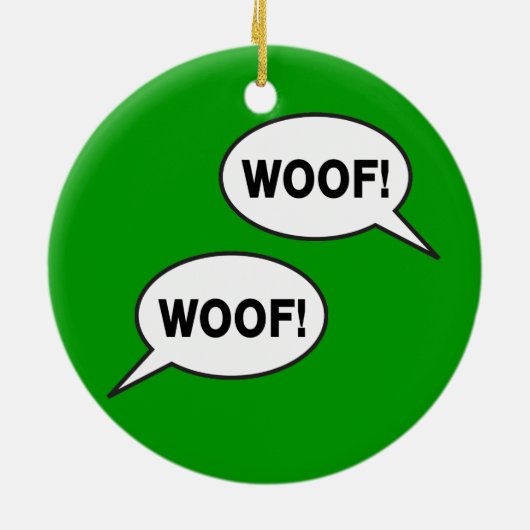 Wof Wof Keramisch Ornament (Achterkant)