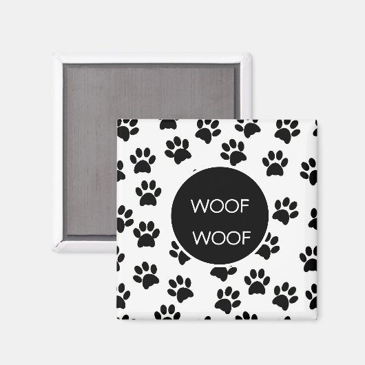 Wof Wof Paw Printers Magneet (Voorkant / Achterkant)
