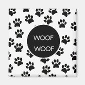 Wof Wof Paw Printers Magneet (Voorkant)