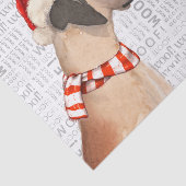 Wof Word Art en Great Dane Kerstmis Tissuepapier (Detail)