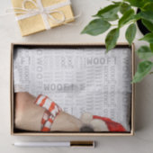 Wof Word Art en Great Dane Kerstmis Tissuepapier (Geschenk)