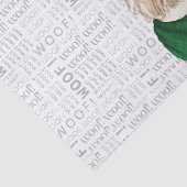 Wof Word Art en Lakeland Terrier Dog Kerstmis Tissuepapier (Detail)