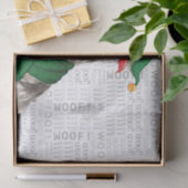 Wof Word Art en Lakeland Terrier Dog Kerstmis Tissuepapier (Geschenk)