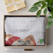 Wof Words and Kerstmis Boxer Hondenliefhebber Holi Tissuepapier (Geschenk)