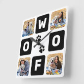 WofHondenliefhebber van de Drukt Gedeelte van de F Vierkante Klok (Hoek)