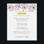 Woft voor huwelijksadvies wil roze volken en goud<br><div class="desc">huwelijksadvies en wenst papieren bladen voor uw gasten,  ingericht met mooie roze pony bouquets. Wat een geweldige manier om je speciale dag te herinneren.</div>