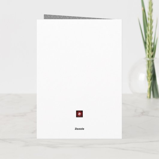 Wogade van vernieuwing felicitaties Silver Tulips Kaart (Achterkant)