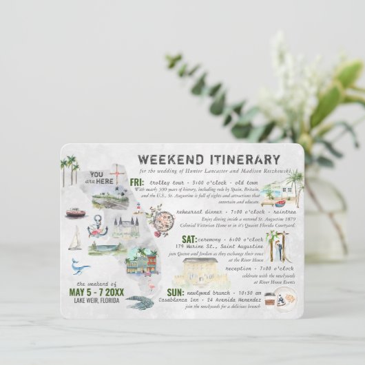 Wogadeweek in Florida Informatiekaartje (Staand voorkant)