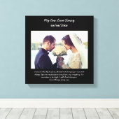 Wogaffect voor vernieuwing man canvas afdruk (Insitu (Houten vloer))