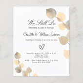 Wogawvernieuwing gouden eucalyptus-begrotingsuitno flyer (Voorkant)