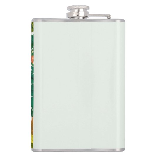 Wogende Dschungel-Harmonie Heupfles (Achterkant)