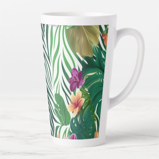 Wogende Dschungel-Harmonie Latte Mok (Rechts)