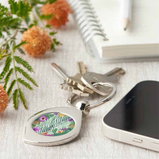 Wogende Dschungel-Harmonie Sleutelhanger (Zijkant)