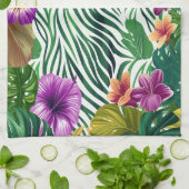 Wogende Dschungel-Harmonie Theedoek (Gevouwen)