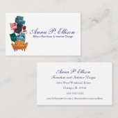 Wogue & Trendy Stapelde Chairs Illustratie Visitekaartje (Voorkant / Achterkant)