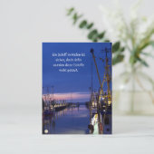 Wohlzeit Postkarten: Ein Schiff im Hafen ist Briefkaart (Staand voorkant)