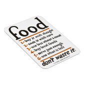 WOI "Eten - Verspil het niet" Magneet (Rechterzijde)