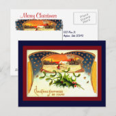  WOI Patriottische kerst Briefkaart (Voorkant / Achterkant)