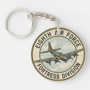 WOII B-17 Achtste Luchtmacht Fortress Divisie Sleutelhanger