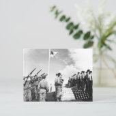 WOII groet aan gesneuvelde soldaten Briefkaart (Staand voorkant)